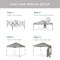 Best Choice Products 10x10ft Easy Setup Pop Up Canopy, Portable Tent w/ Side Wall, 1-Button Push, Case
